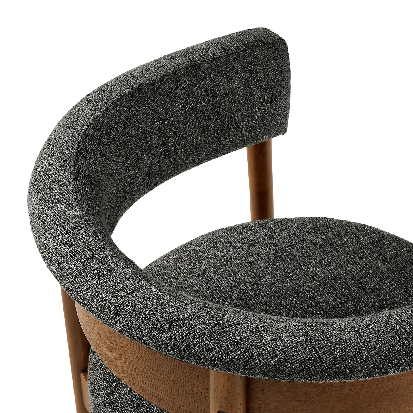 Clea Curved Upholstered Dining Chairs Set Of 2 by Modway EEI-7467 FredCo
