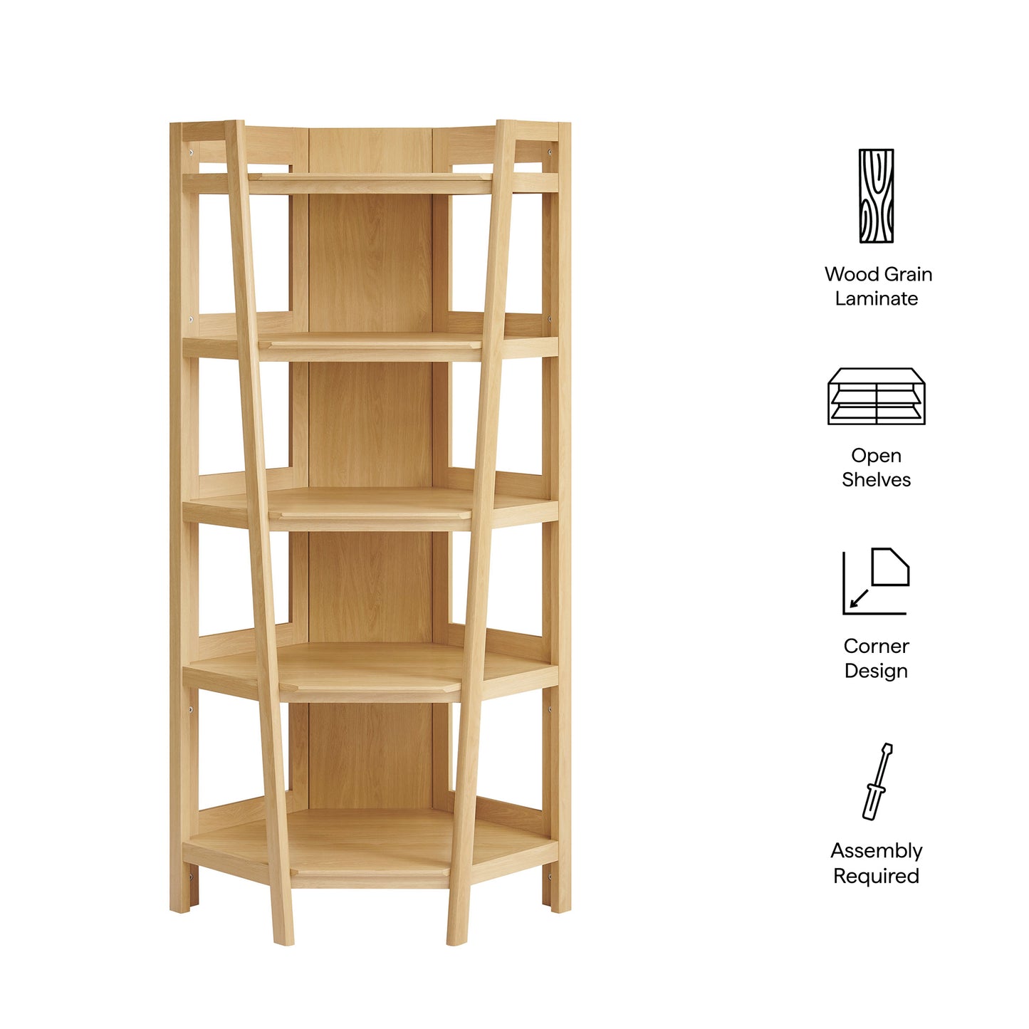 Bixby 71 Inch Corner Bookshelf by Modway EEI-7469