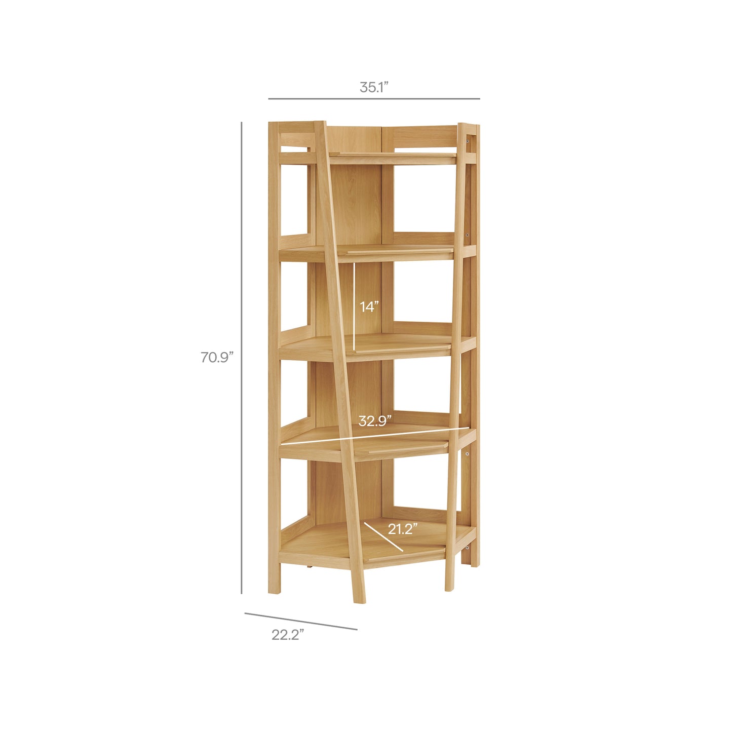 Bixby 71 Inch Corner Bookshelf by Modway EEI-7469