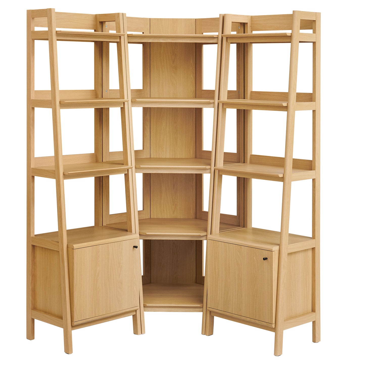 Bixby 3-piece Corner Bookshelf Set with Narrow Bookshelves by Modway EEI-7470