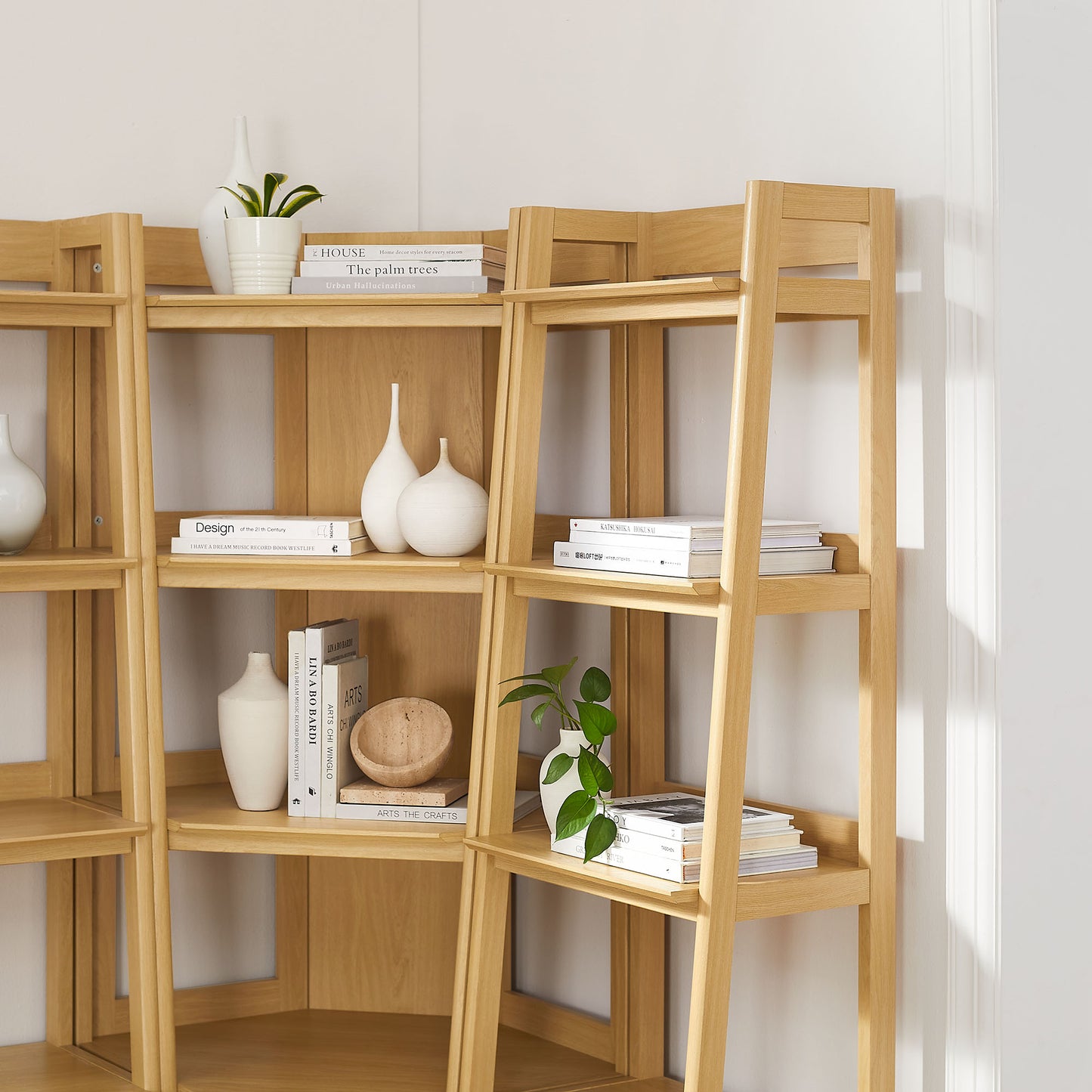 Bixby 3-piece Corner Bookshelf Set with Narrow Bookshelves by Modway EEI-7470