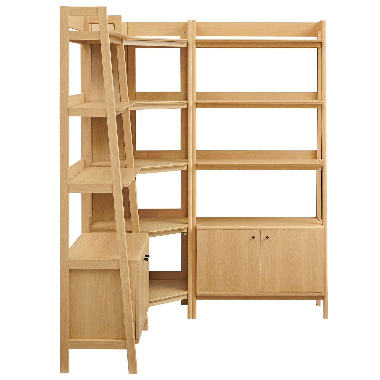 Bixby 3-Piece Corner Bookshelf Set with Wide Bookshelves by Modway EEI-7471