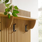 Render Fluted 3-in-1 Hall Tree With Storage Bench and Coat Rack by Modway EEI-7473