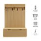 Render Fluted 3-in-1 Hall Tree With Storage Bench and Coat Rack by Modway EEI-7473