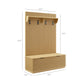 Render Fluted 3-in-1 Hall Tree With Storage Bench and Coat Rack by Modway EEI-7473