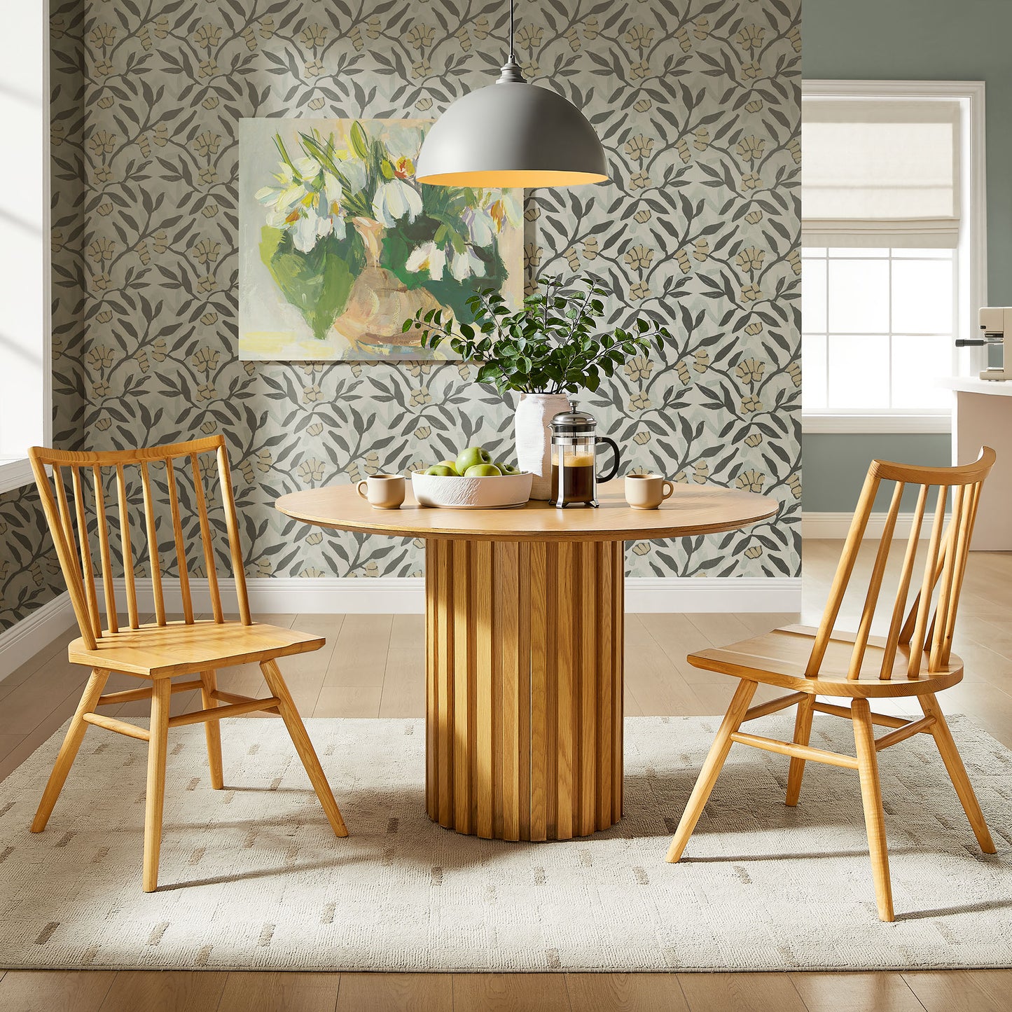 Alvar Spindle Back Dining Side Chairs Set of 2 by Modway EEI-7482