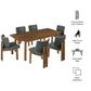 Alba 7-Piece Dining Set by Modway EEI-7483 FredCo