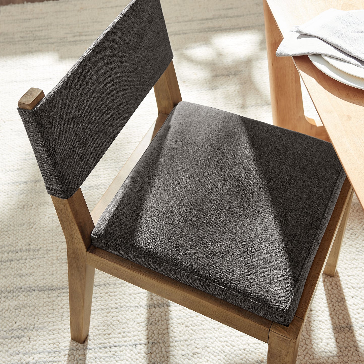 Calder Fabric Upholstered Wood Armless Dining Chair by Modway EEI-7485
