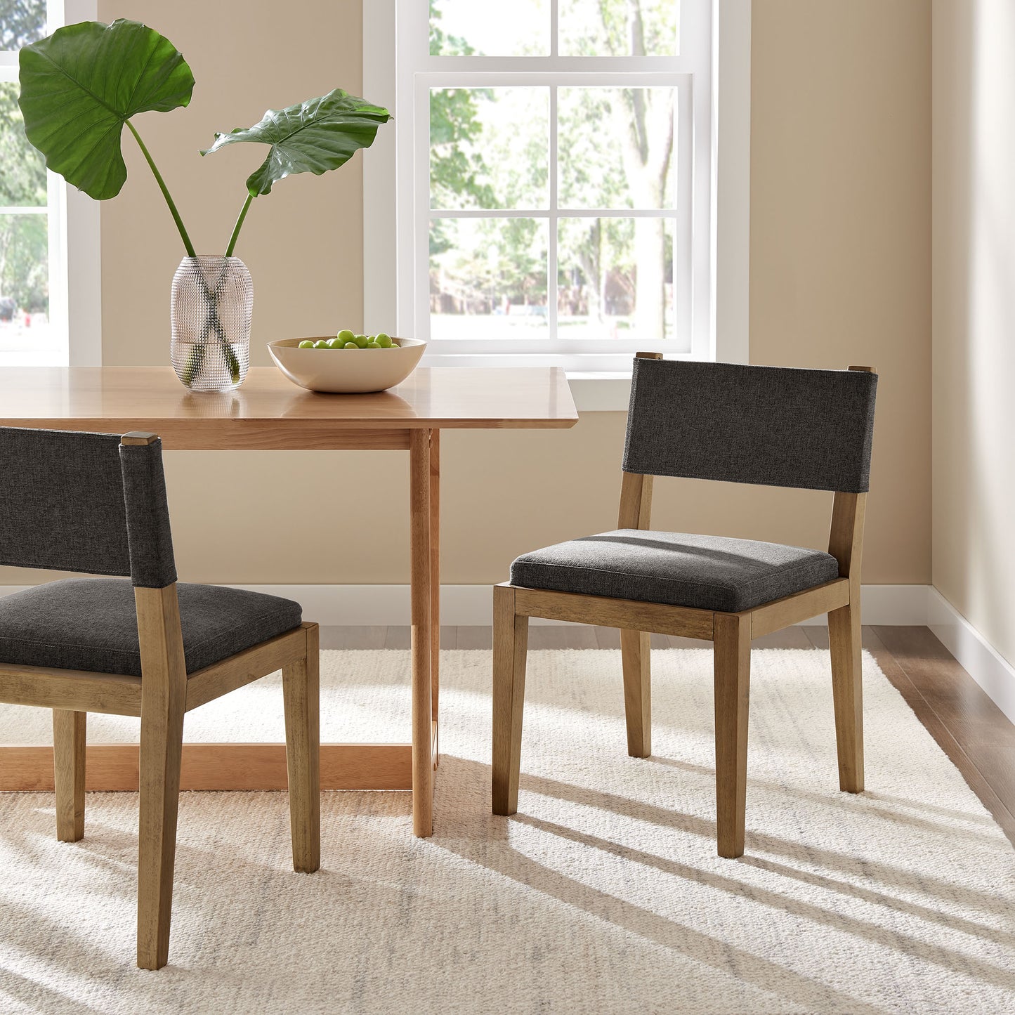 Calder Fabric Upholstered Wood Armless Dining Chair by Modway EEI-7485