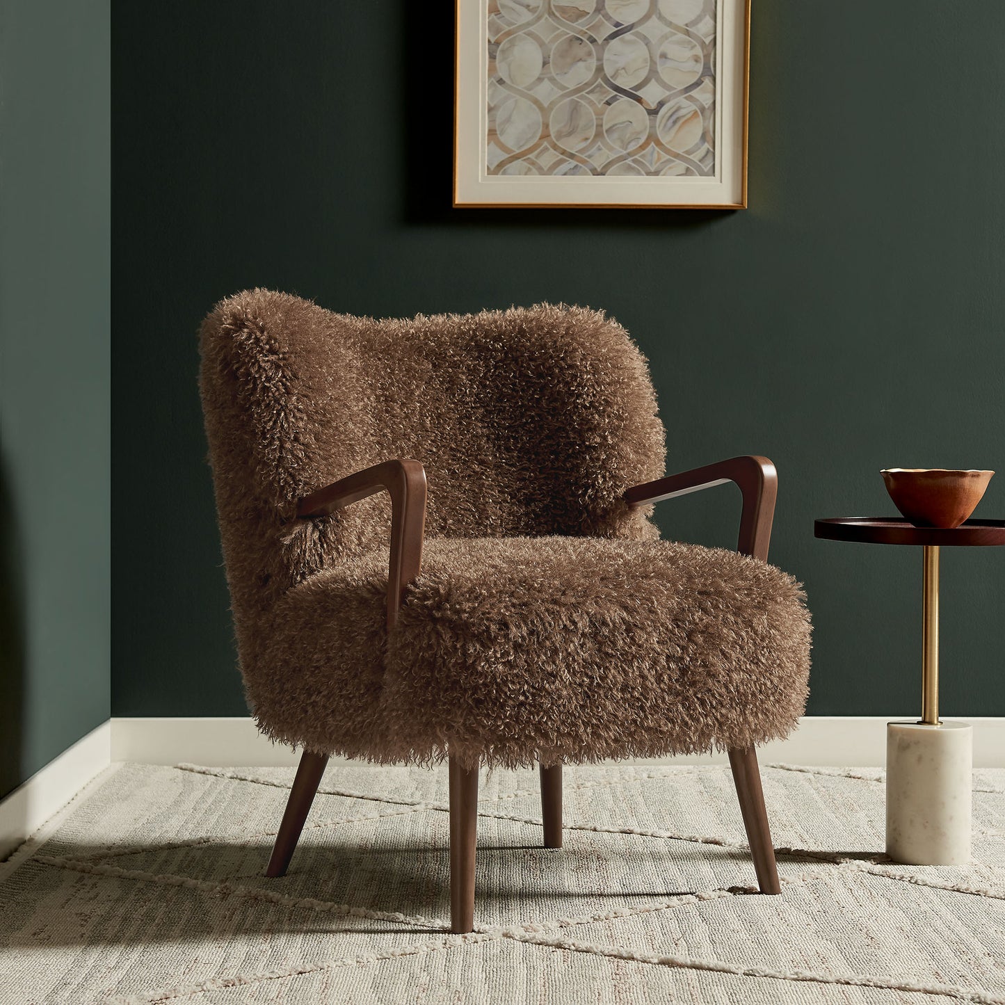 Zerra Faux Shearling Accent Armchair by Modway EEI-7487
