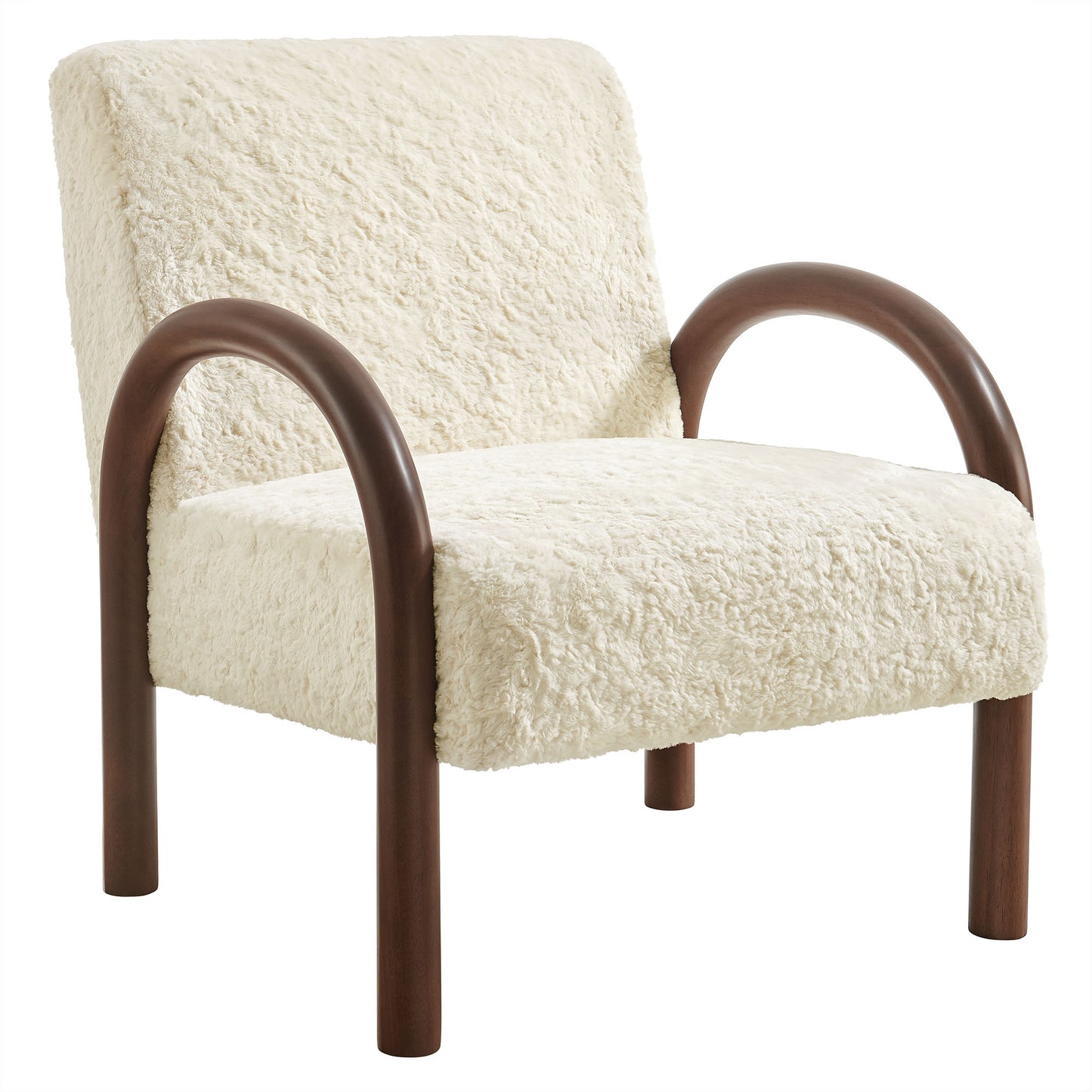 Lunet Faux Shearling Accent Armchair by Modway EEI-7489