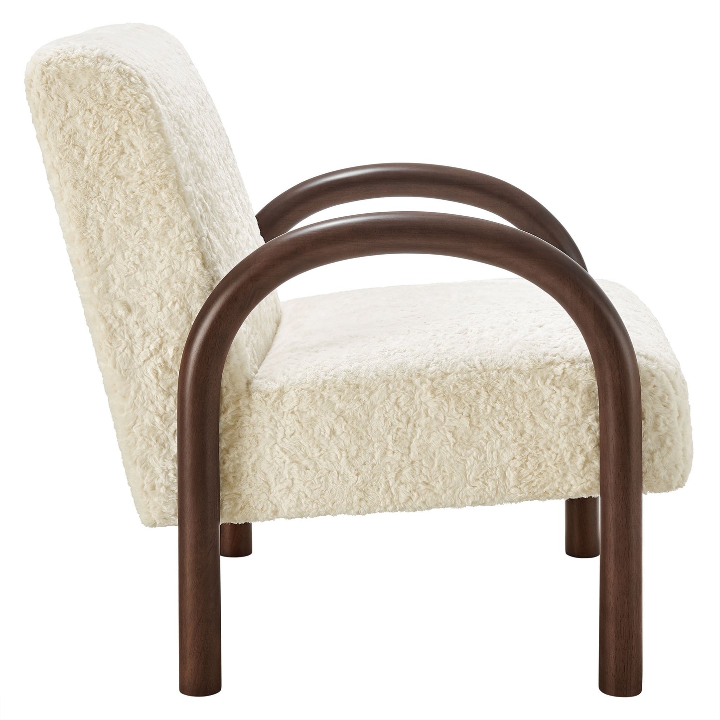 Lunet Faux Shearling Accent Armchair by Modway EEI-7489