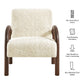 Lunet Faux Shearling Accent Armchair by Modway EEI-7489