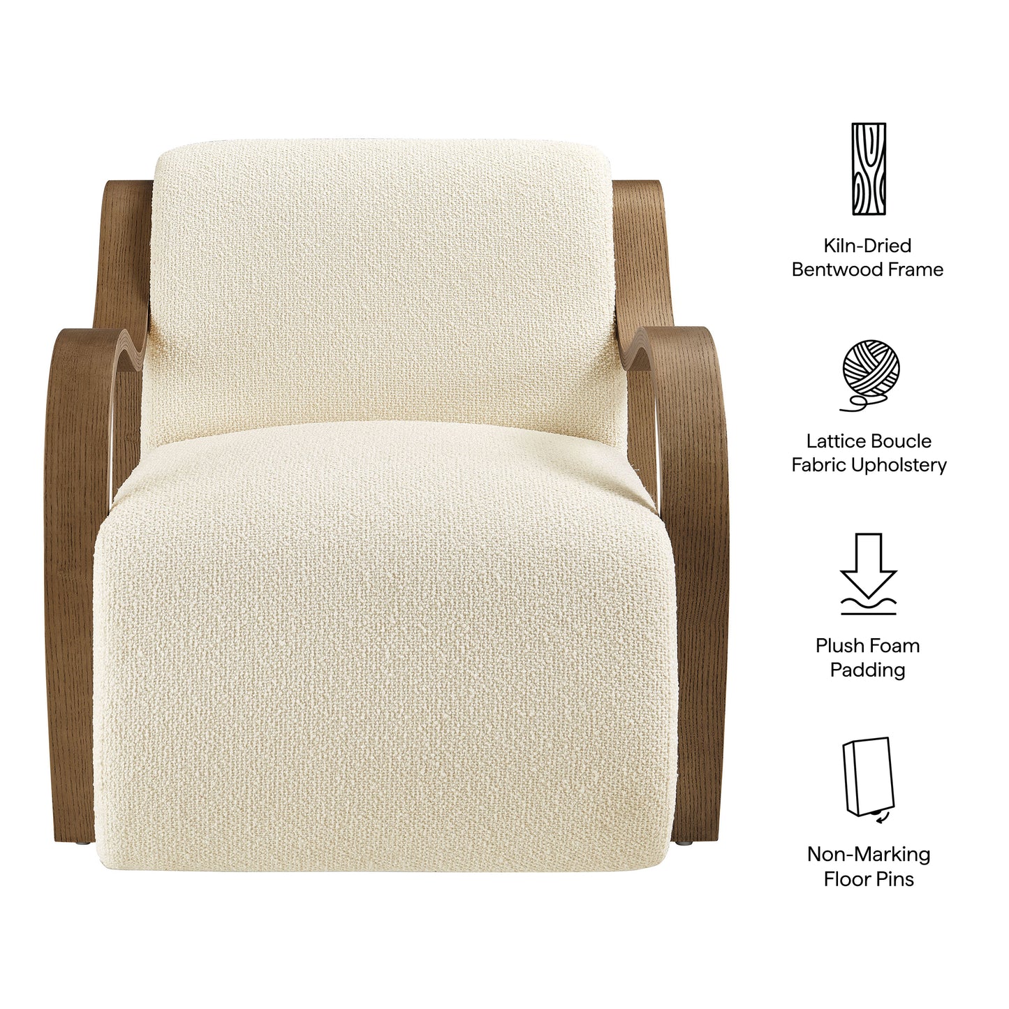 Atrium Lattice Boucle Accent Armchair by Modway EEI-7490
