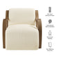 Atrium Lattice Boucle Accent Armchair by Modway EEI-7490