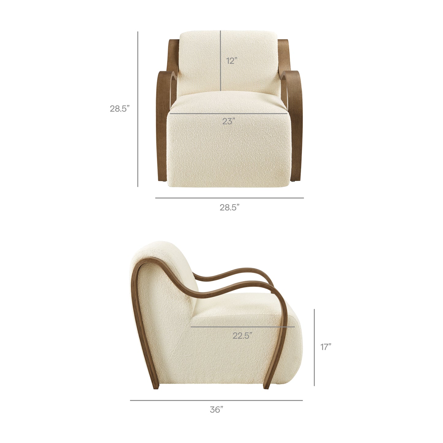 Atrium Lattice Boucle Accent Armchair by Modway EEI-7490