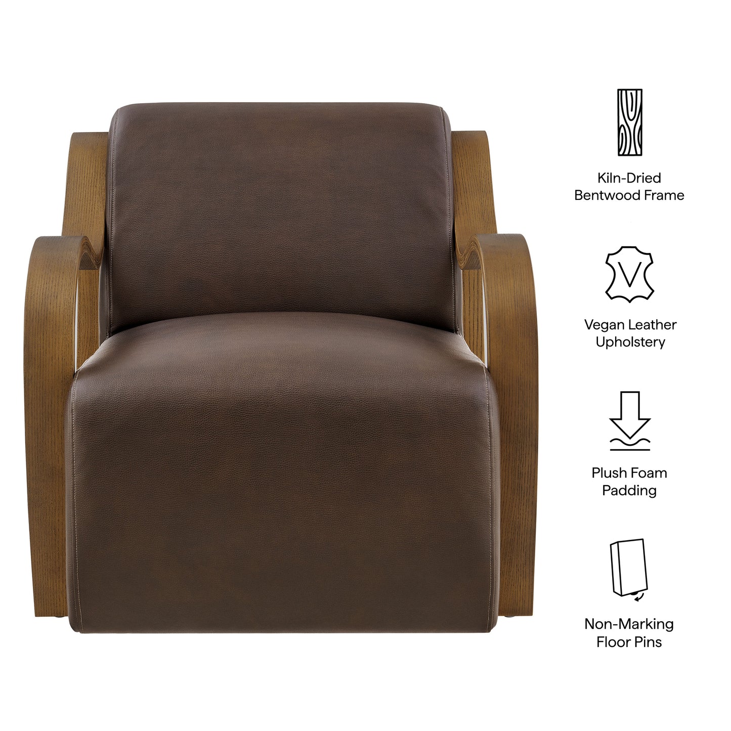 Atrium Vegan Leather Accent Armchair by Modway EEI-7491
