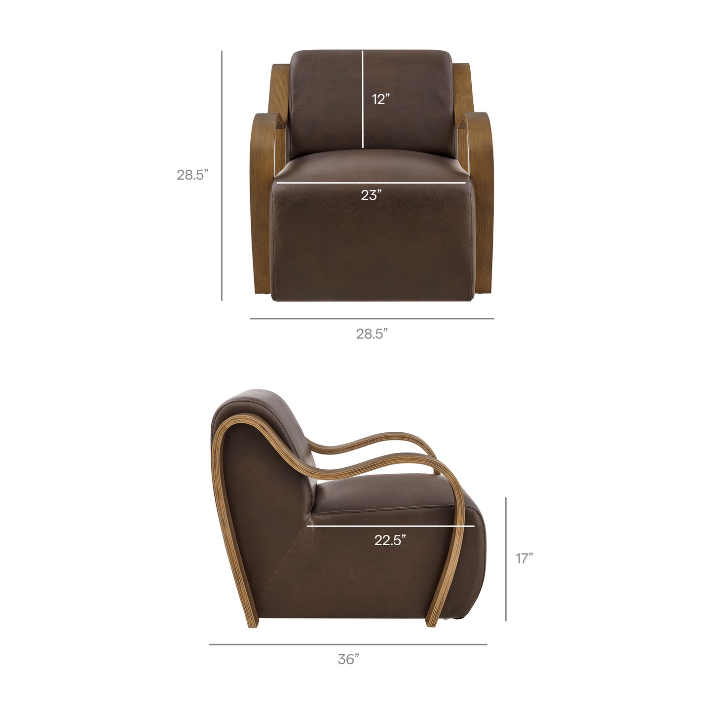 Atrium Vegan Leather Accent Armchair by Modway EEI-7491
