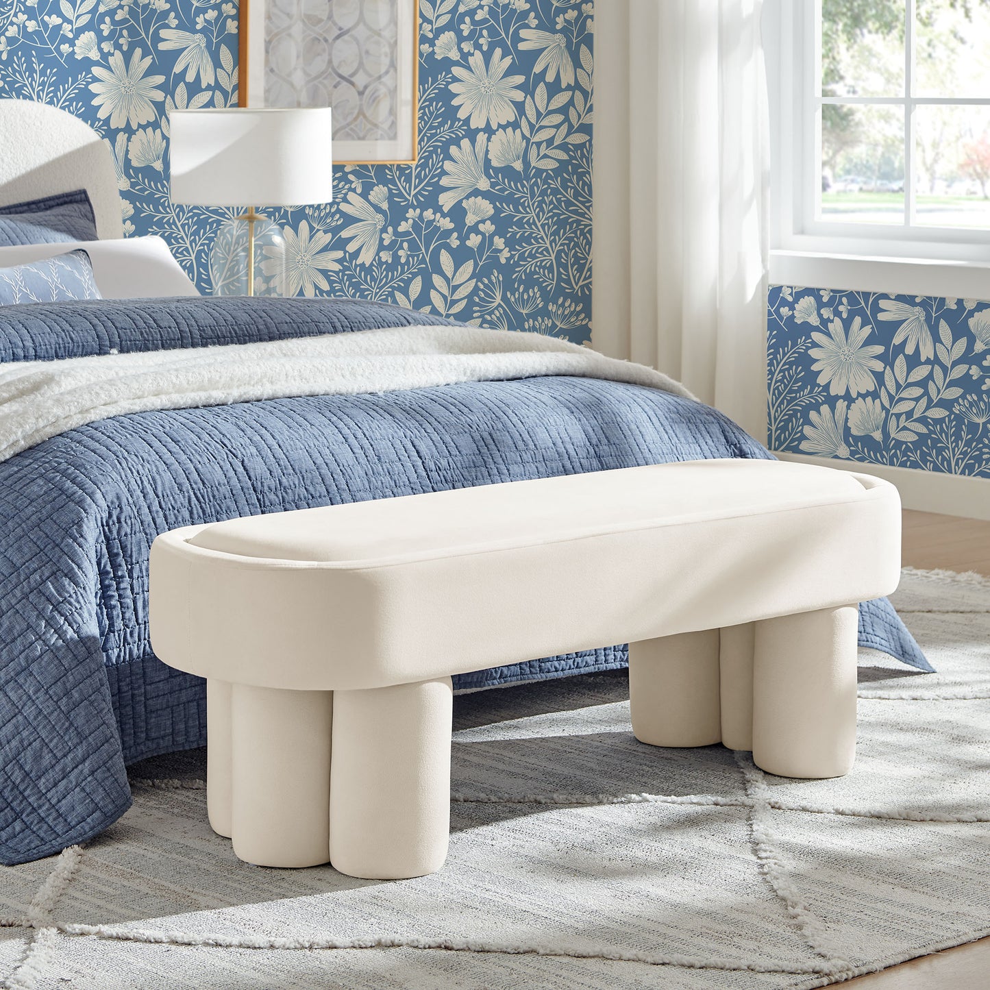 Mossi Oval Performance Velvet Accent Bench by Modway EEI-7492