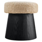 Ketra Round Faux Shearling Ottoman Footstool by Modway EEI-7493