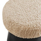 Ketra Round Faux Shearling Ottoman Footstool by Modway EEI-7493