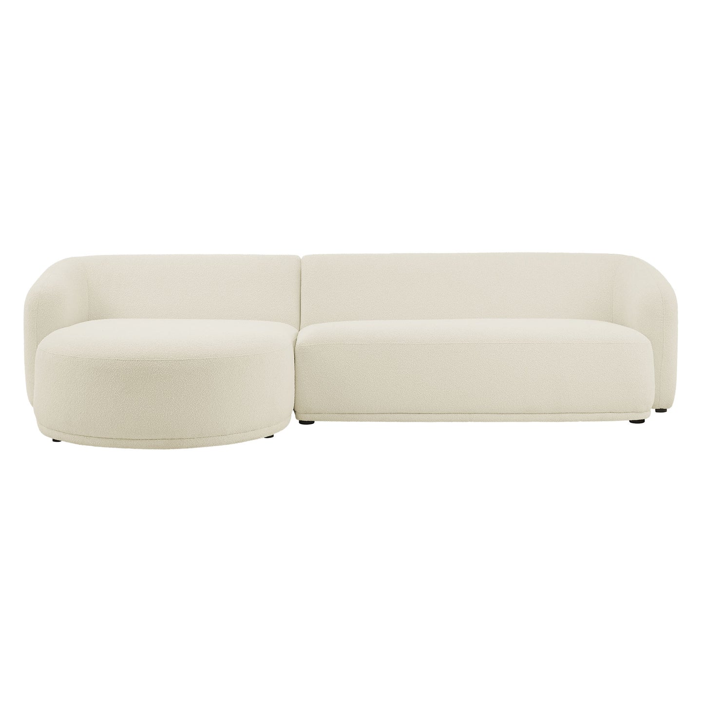 Monica 2 Piece Left Facing Boucle Fabric Modular Sofa with Chaise by Modway EEI-7502