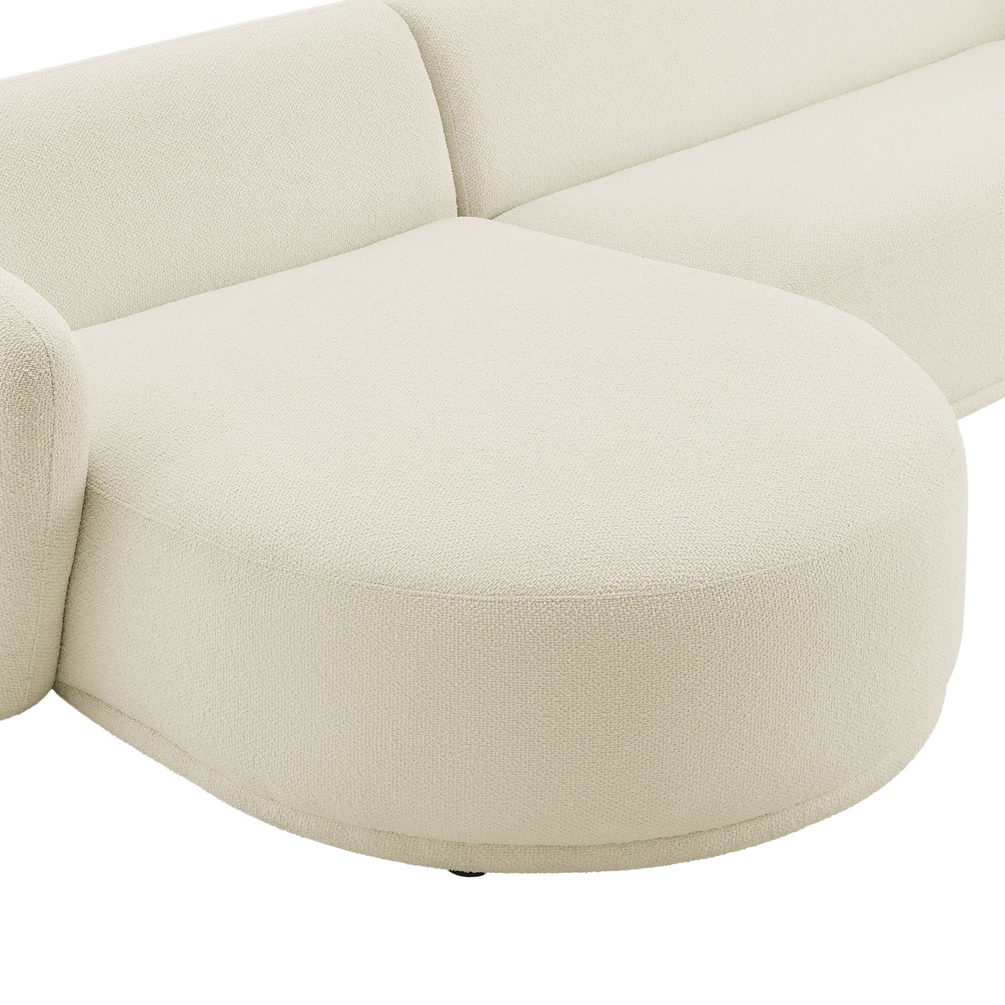 Monica 2 Piece Left Facing Boucle Fabric Modular Sofa with Chaise by Modway EEI-7502