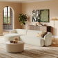 Monica 2 Piece Left Facing Boucle Fabric Modular Sofa with Chaise by Modway EEI-7502