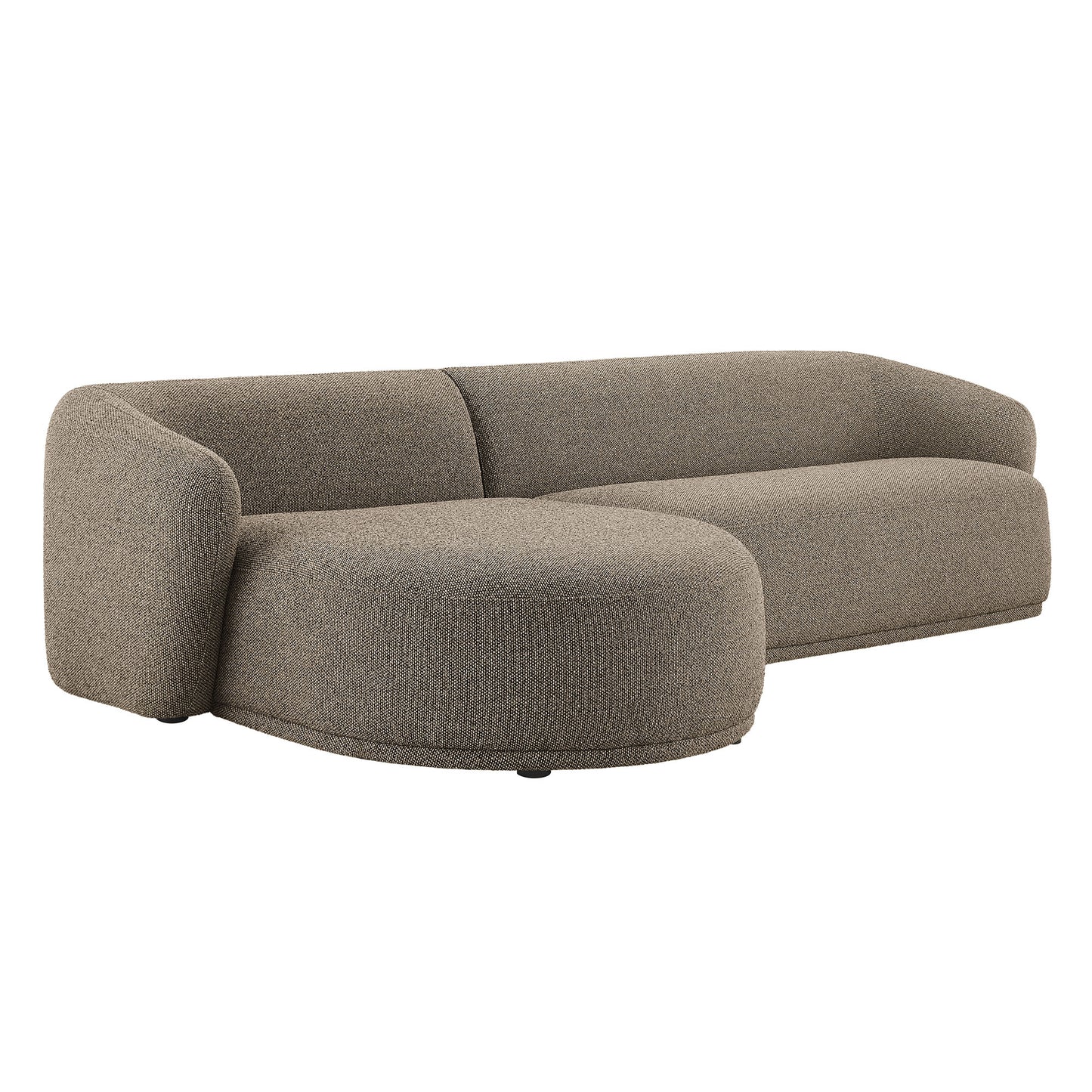 Monica 2 Piece Left Facing Boucle Fabric Modular Sofa with Chaise by Modway EEI-7502