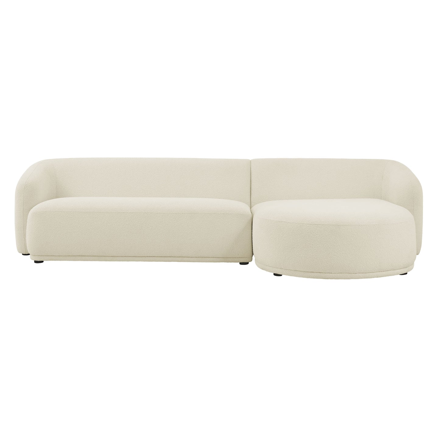 Monica 2 Piece Right Facing Boucle Fabric Modular Sofa with Chaise by Modway EEI-7503