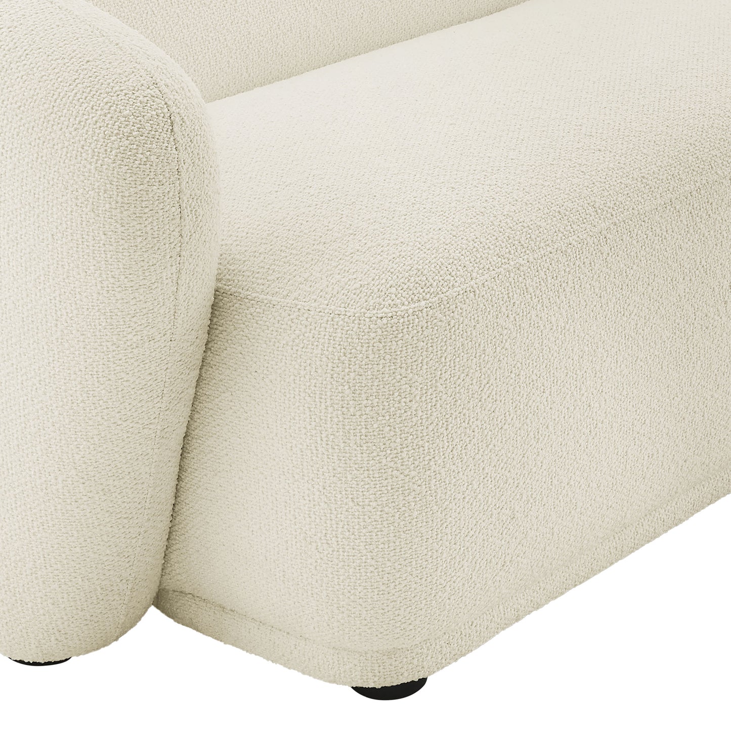 Monica 2 Piece Right Facing Boucle Fabric Modular Sofa with Chaise by Modway EEI-7503