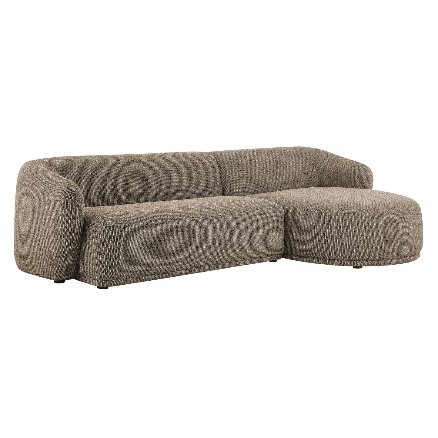 Monica 2 Piece Right Facing Boucle Fabric Modular Sofa with Chaise by Modway EEI-7503