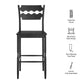 Jax Oak Wood Bar Stool With Wavy Razor Back by Modway EEI-7506