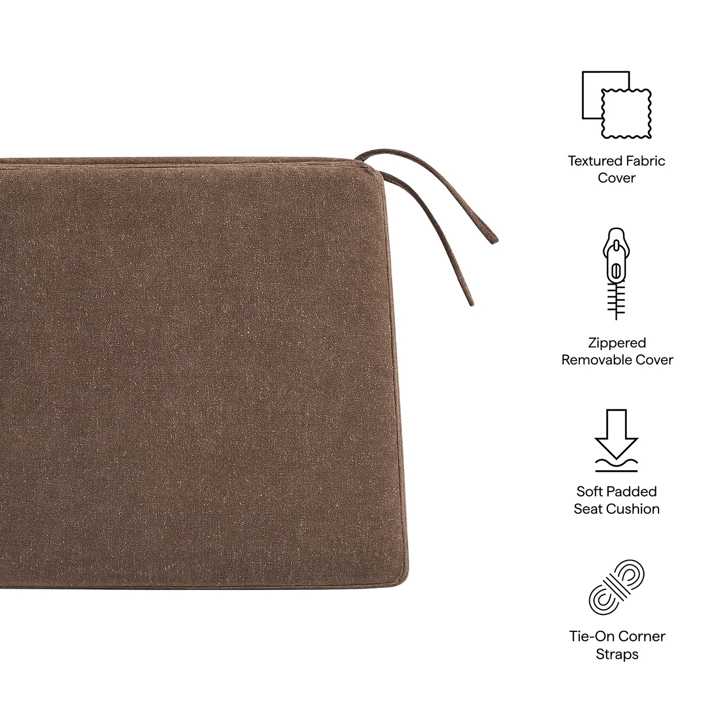Jax Fabric Dining Chair Seat Cushion by Modway EEI-7507