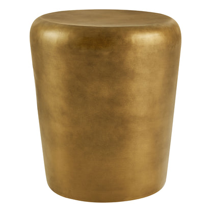 Ingot 16 Inch Brass Finish Round Side Table by Modway EEI-7508