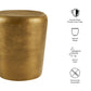 Ingot 16 Inch Brass Finish Round Side Table by Modway EEI-7508