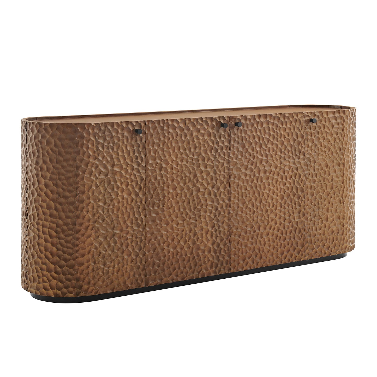 Aven 71.5 Inch Oval Chiseled Wood Sideboard Buffet Cabinet with Hammered Effect by Modway EEI-7510