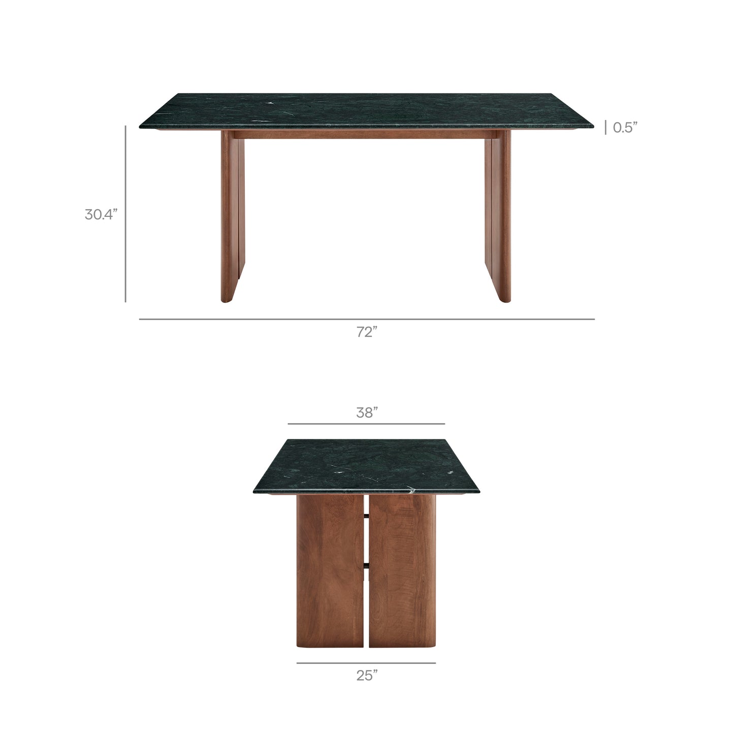 Amistad 72 Inch Marble Dining Table by Modway EEI-7513