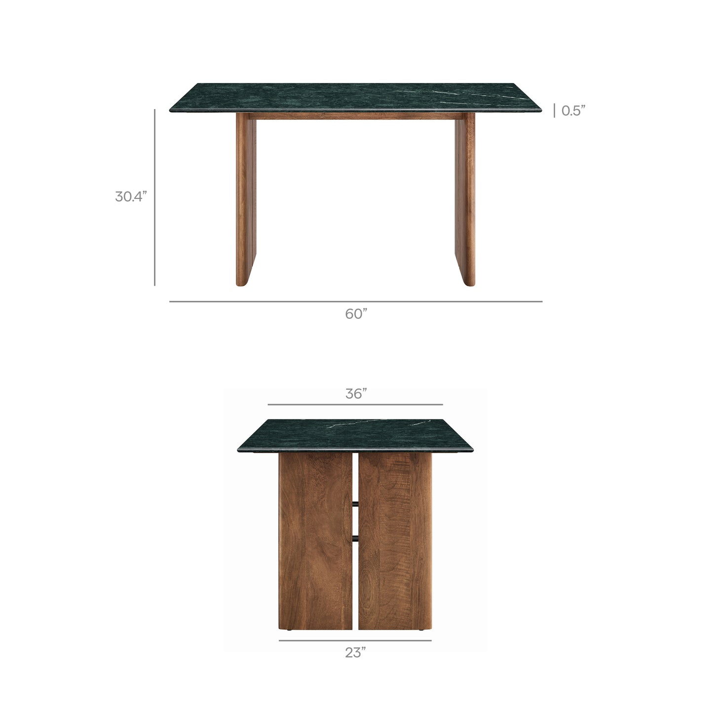 Amistad 60 Inch Marble Dining Table by Modway EEI-7515