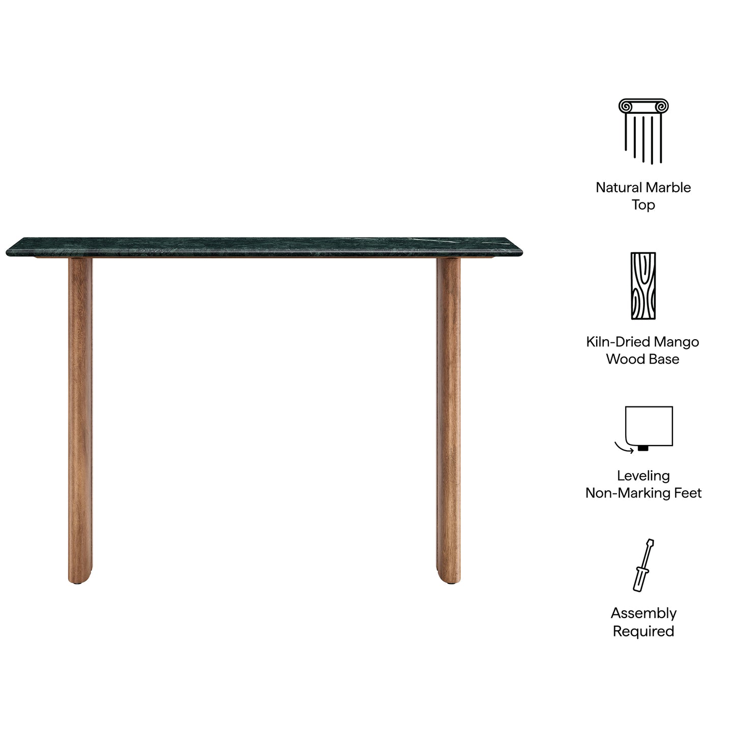Amistad 46 Inch Marble Console Table by Modway EEI-7516