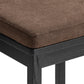 Jax Oak Wood Counter Stool With Wavy Razor Back and Cushion by Modway EEI-7518