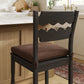 Jax Oak Wood Counter Stool With Wavy Razor Back and Cushion by Modway EEI-7518