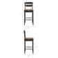 Jax Oak Wood Bar Stool With Wavy Razor Back and Cushion by Modway EEI-7519
