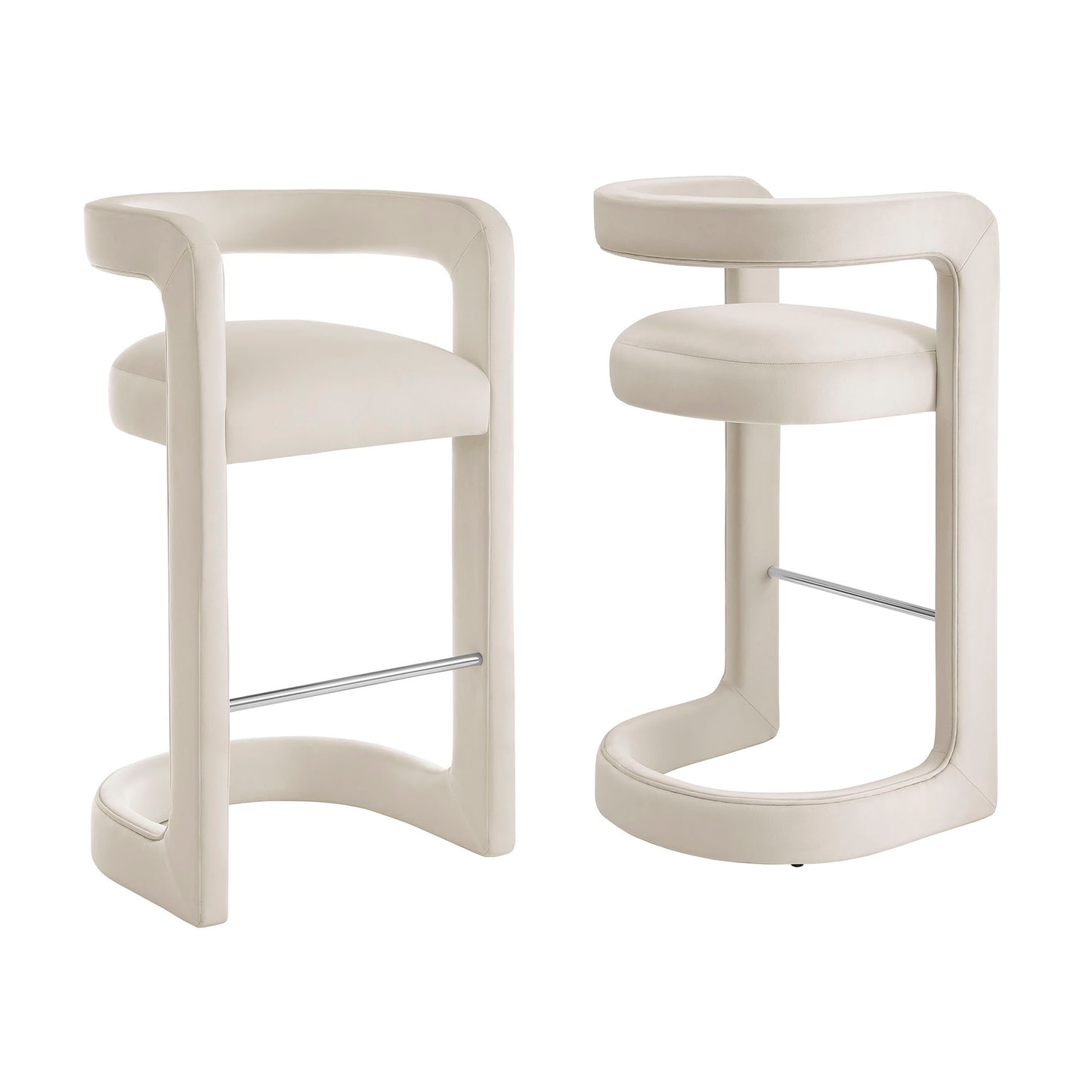 Winslow Performance Velvet Bar Stool Set of 2 by Modway EEI-7521