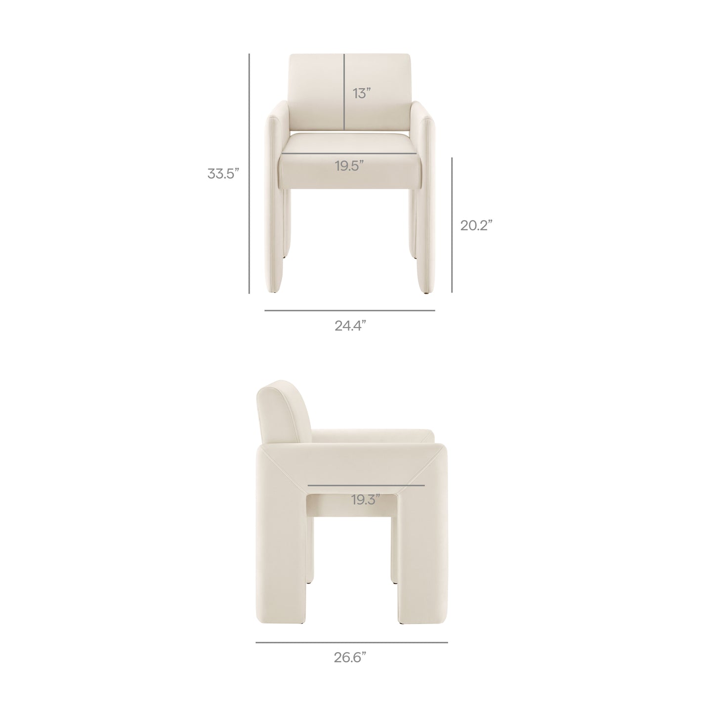 Daven Stain-Resistant Performance Velvet Dining Armchair by Modway EEI-7525