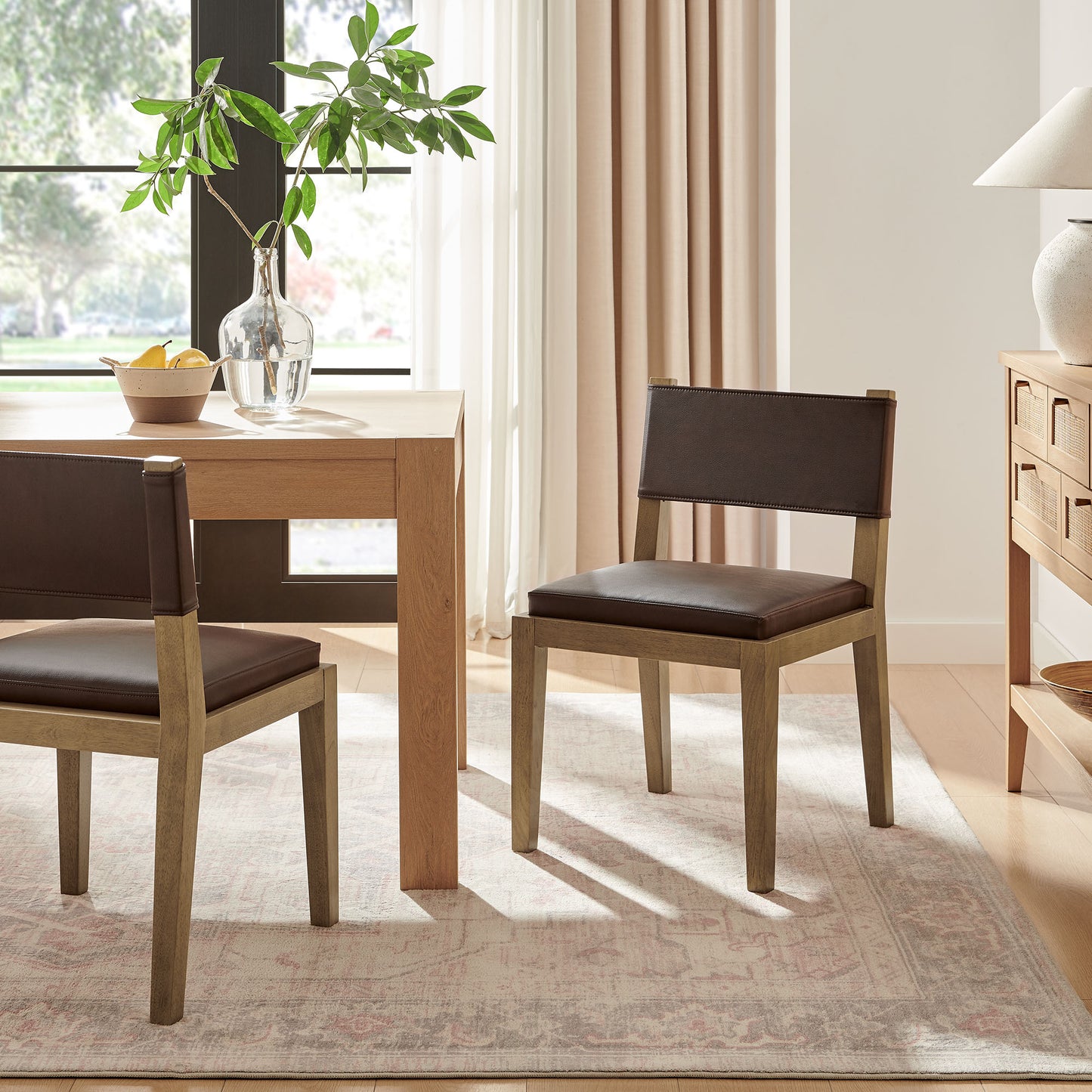 Calder Vegan Leather Dining Side Chair by Modway EEI-7527