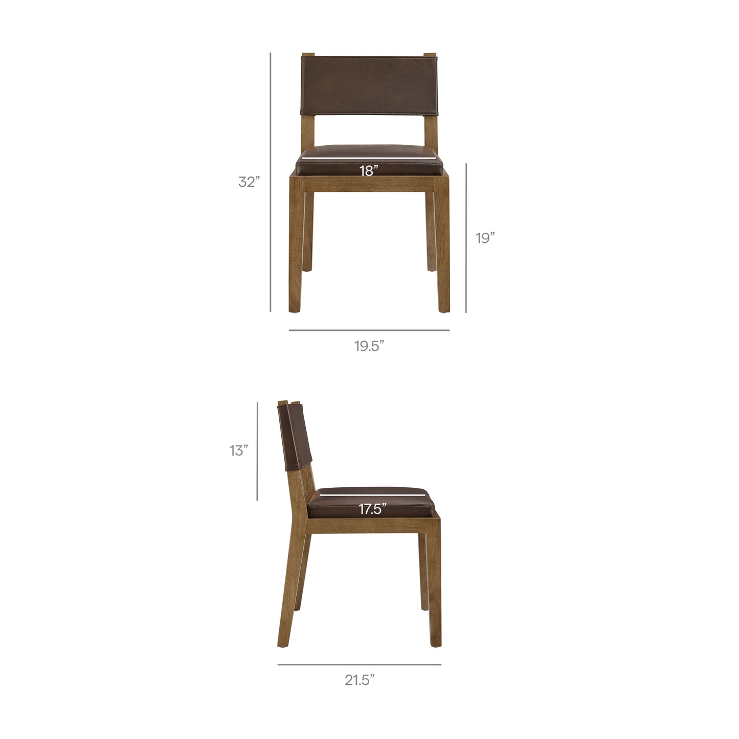 Calder Vegan Leather Dining Side Chair by Modway EEI-7527