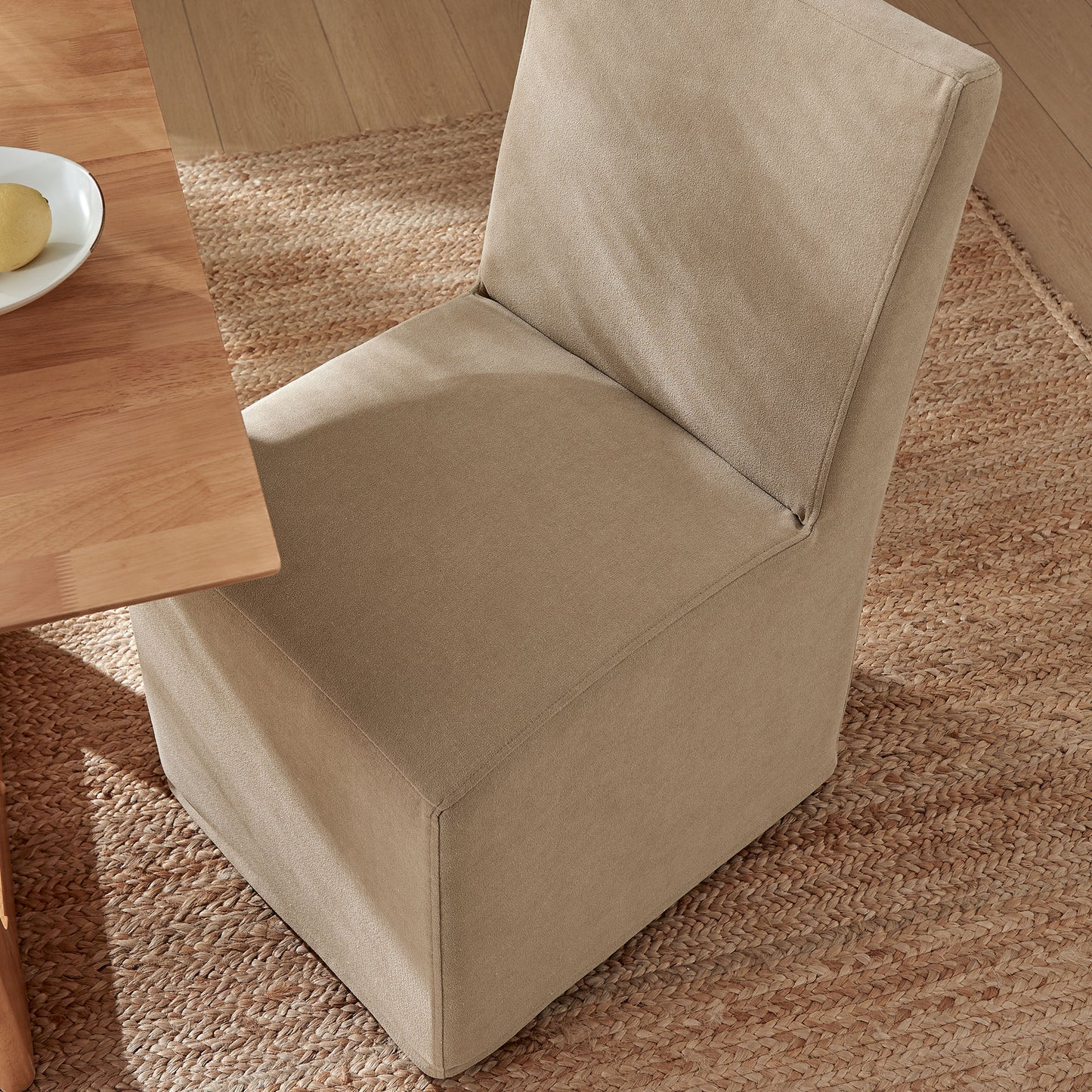 Tessera Upholstered Linen-Blend Slipcovered Dining Chair by Modway EEI-7528
