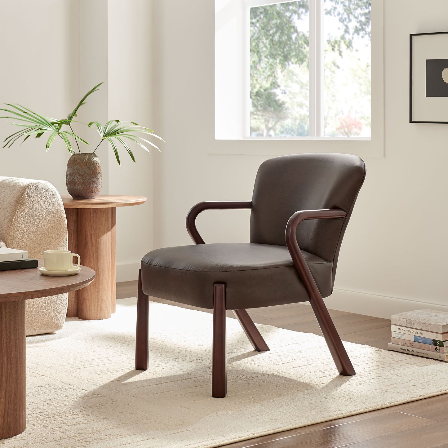 Arden Faux Leather Upholstered Accent Armchair by Modway EEI-7529