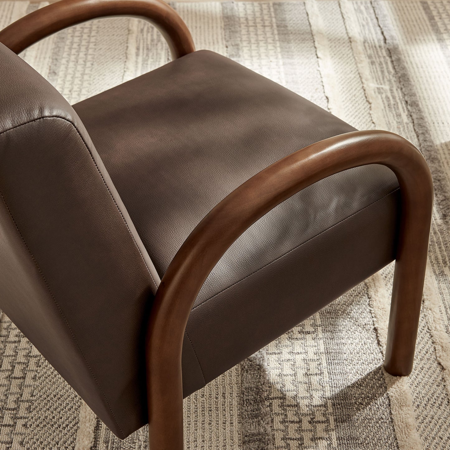 Lunet Faux Leather Upholstered Accent Chair by Modway EEI-7530